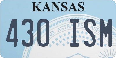 KS license plate 430ISM