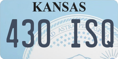 KS license plate 430ISQ