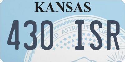 KS license plate 430ISR