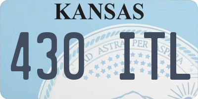 KS license plate 430ITL