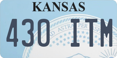 KS license plate 430ITM