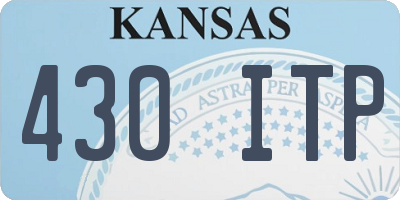 KS license plate 430ITP