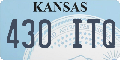 KS license plate 430ITQ