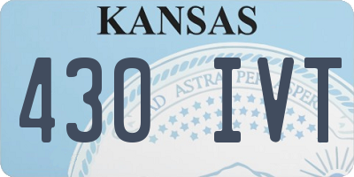 KS license plate 430IVT