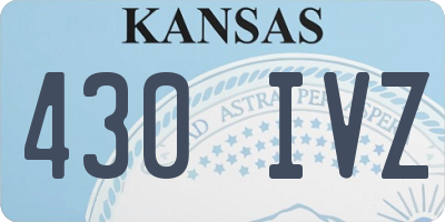 KS license plate 430IVZ