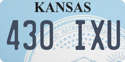KS license plate 430IXU