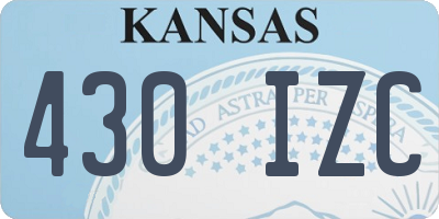 KS license plate 430IZC