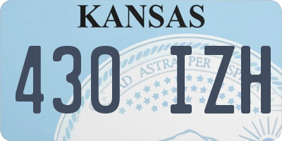KS license plate 430IZH