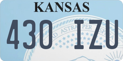 KS license plate 430IZU