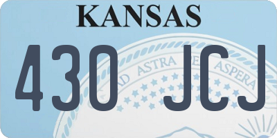 KS license plate 430JCJ