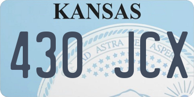 KS license plate 430JCX