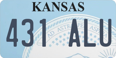 KS license plate 431ALU