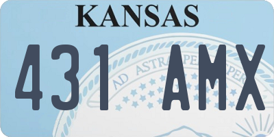KS license plate 431AMX