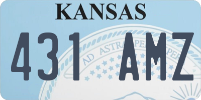 KS license plate 431AMZ