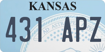 KS license plate 431APZ
