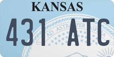KS license plate 431ATC