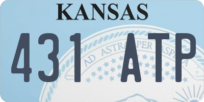KS license plate 431ATP