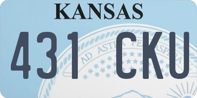 KS license plate 431CKU