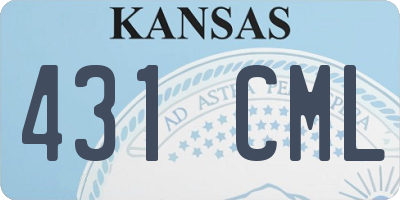 KS license plate 431CML