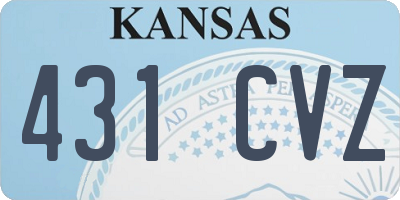 KS license plate 431CVZ