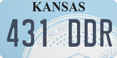 KS license plate 431DDR