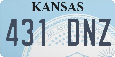 KS license plate 431DNZ