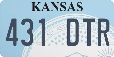 KS license plate 431DTR