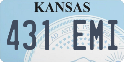 KS license plate 431EMI