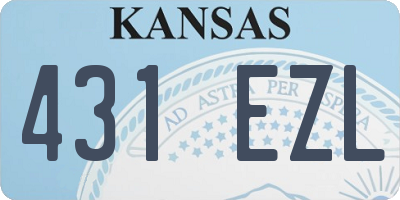 KS license plate 431EZL