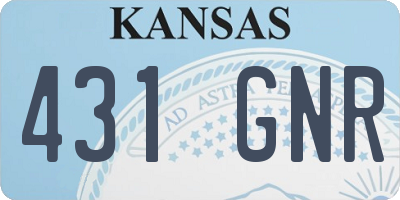 KS license plate 431GNR