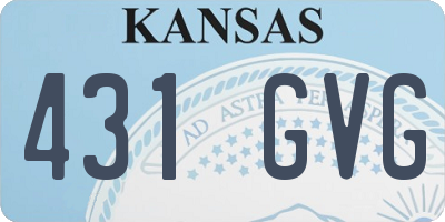 KS license plate 431GVG