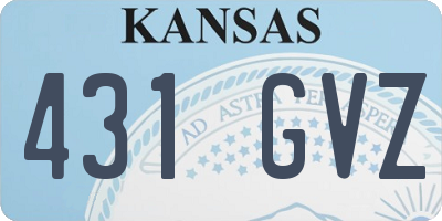 KS license plate 431GVZ
