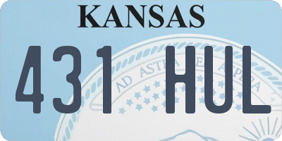 KS license plate 431HUL