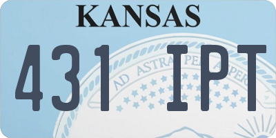 KS license plate 431IPT