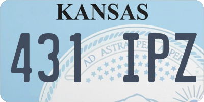 KS license plate 431IPZ