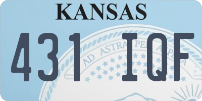 KS license plate 431IQF