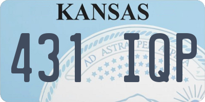 KS license plate 431IQP