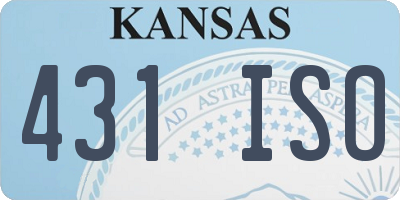 KS license plate 431ISO