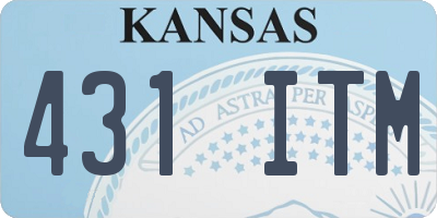KS license plate 431ITM