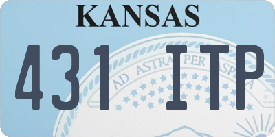 KS license plate 431ITP