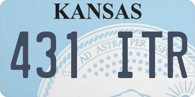KS license plate 431ITR