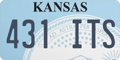 KS license plate 431ITS