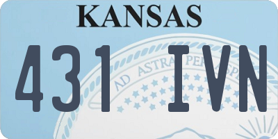 KS license plate 431IVN