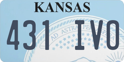 KS license plate 431IVO