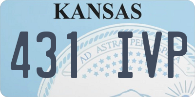 KS license plate 431IVP