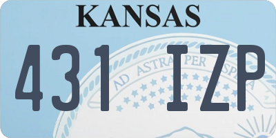 KS license plate 431IZP