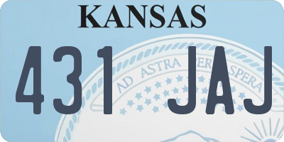 KS license plate 431JAJ