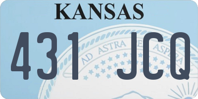 KS license plate 431JCQ