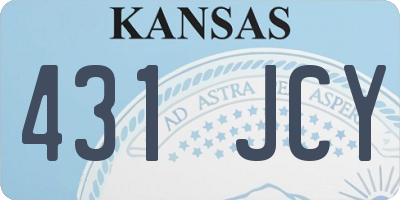 KS license plate 431JCY