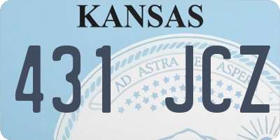 KS license plate 431JCZ